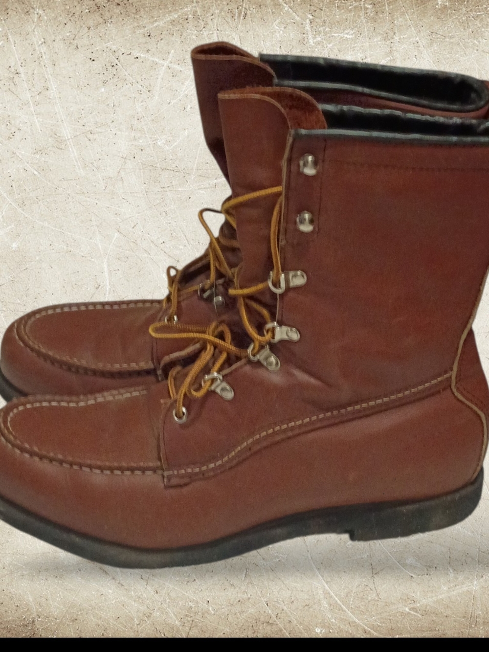 Vintage Field & Stream Style 989 Upland Moc Toe Hunting Work Boots Men’s 10 D